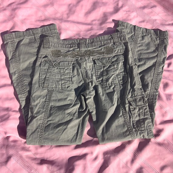 Vintage Khaki Green Tribal Cargo Pants 