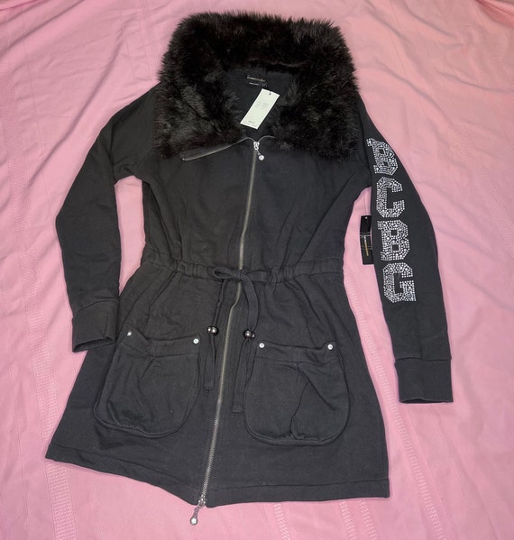 BCBG Maxazria Y2k Fancy Trench Coat Jacket New With Tag Size