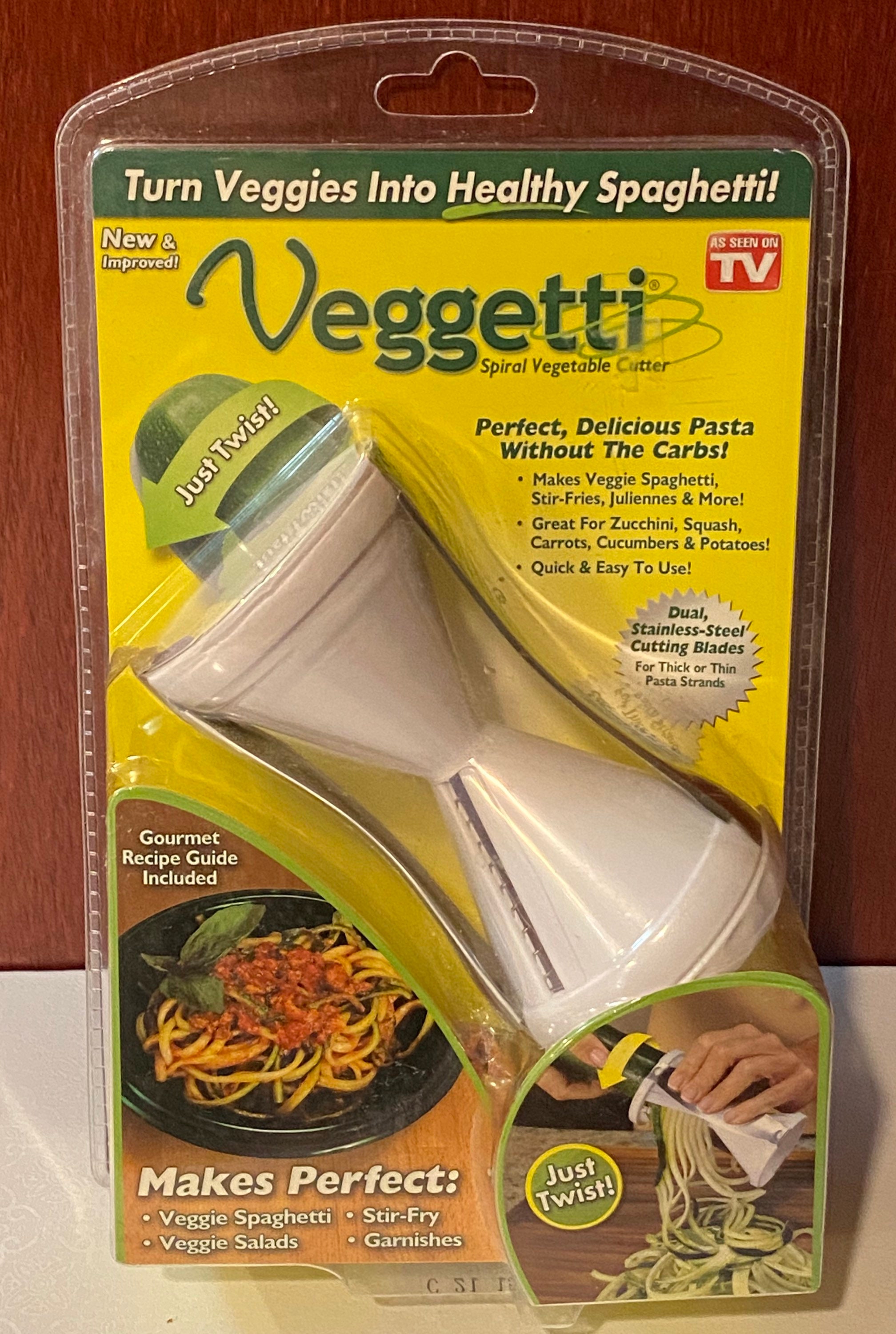 Vegetti Spiral Vegetable Slicer Cutter Makes Veggie Pasta New AS SEEN ON TV