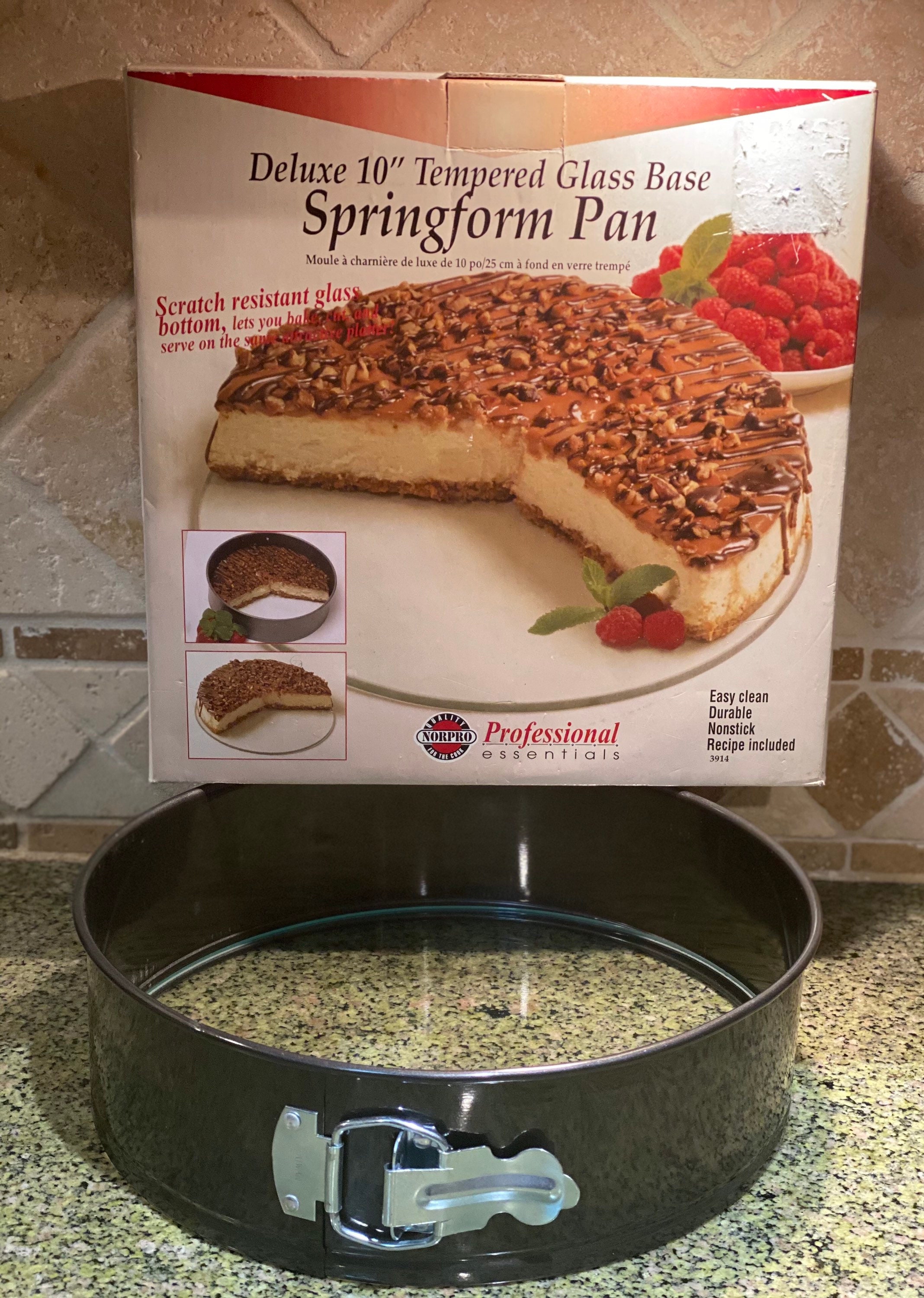 2-Base Springform Cake Pan, 10 Inch Nonstick