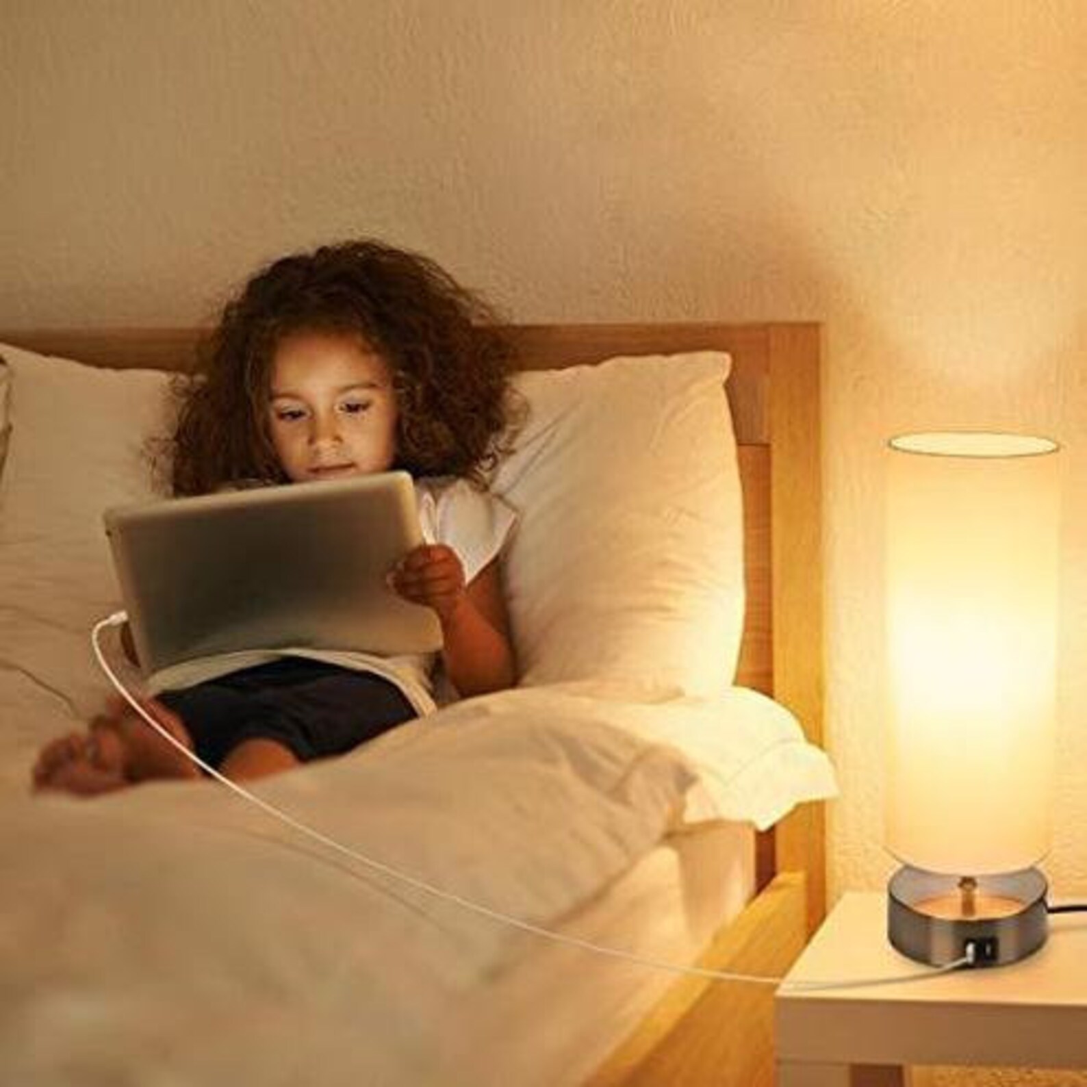 USB Bedside Touch Control Table Lamp 3 Way Dimmable Desk Lamp Etsy