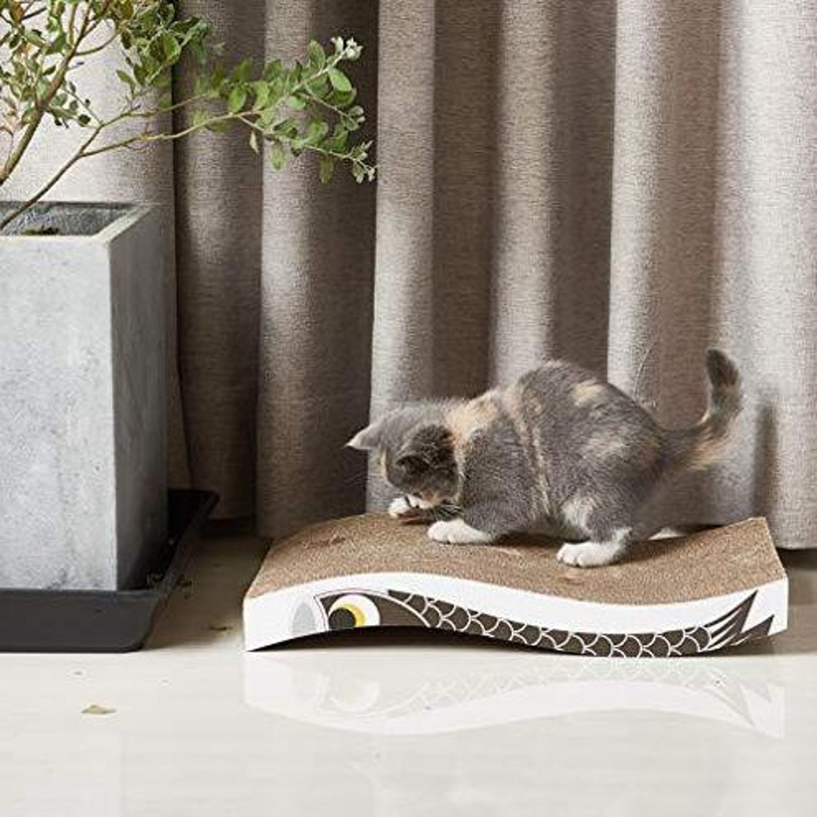 Cat Scratcher Cardboard Cat Scratch Pad with Premium Scratch Etsy