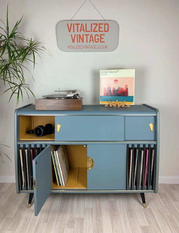 SOLD* Bespoke Hand Painted & Restyled Mid Century Blaupunkt