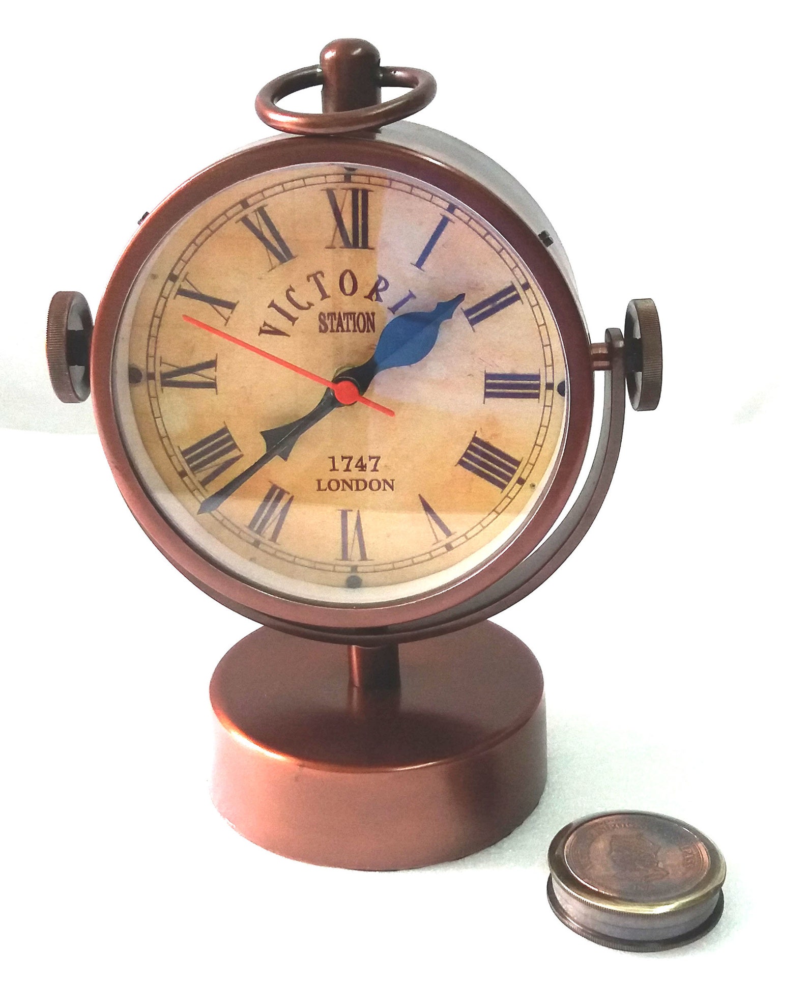 Nautical Table Clock Brass Table Clock Clock Antique Etsy