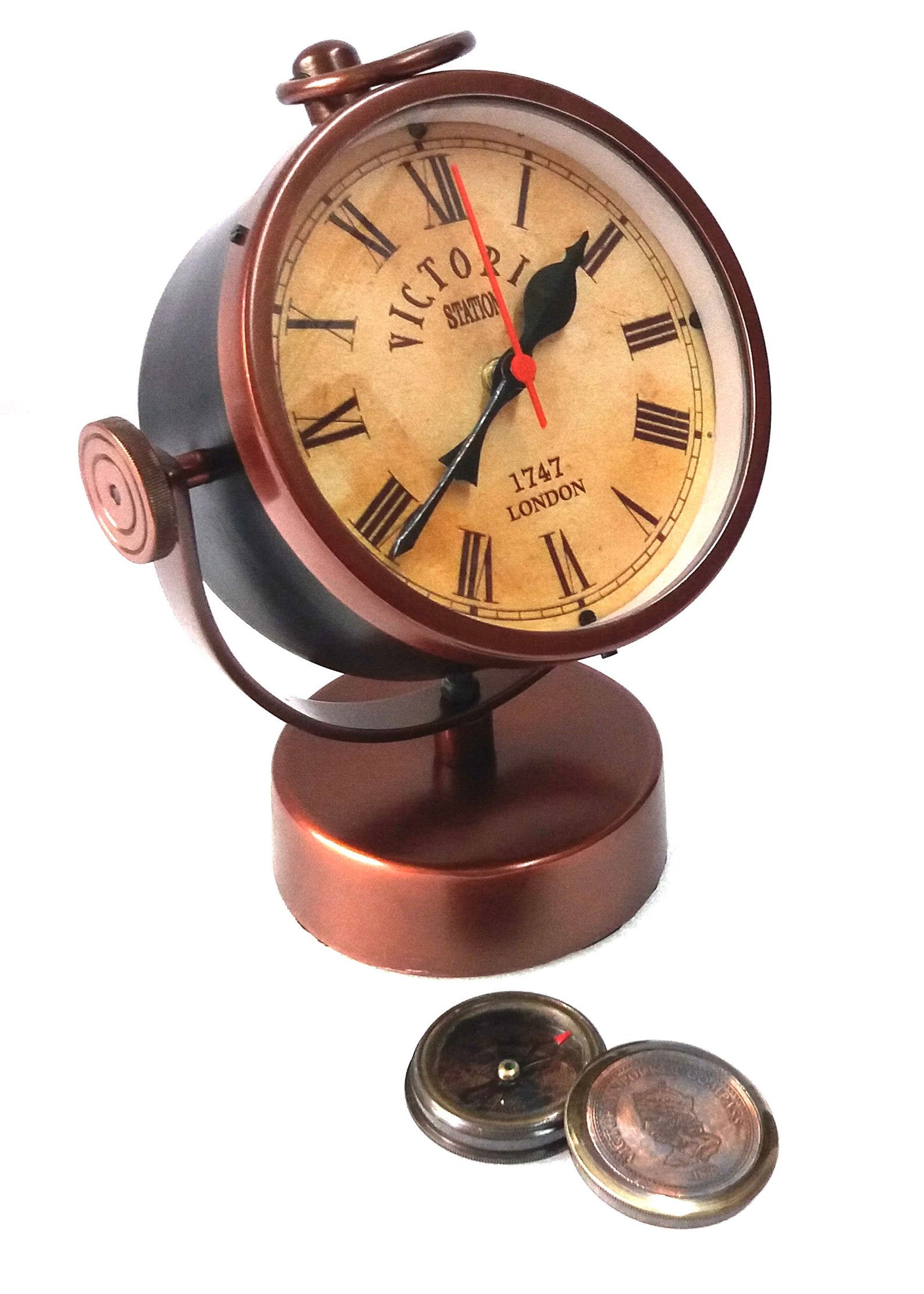 Nautical Table Clock Brass Table Clock Clock Antique Etsy