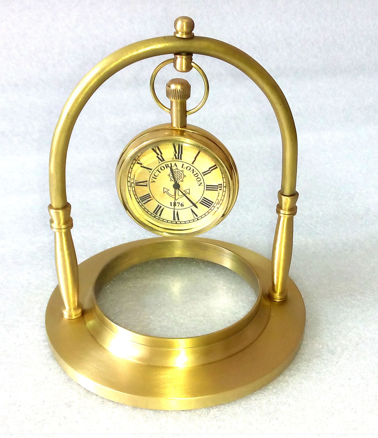 Nautical Table Clock Brass Table Clock Antique Table Clock Etsy