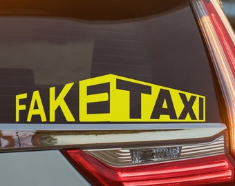 Fake Taxi car sticker , funny car sticer