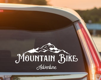 Mtb sticker, Mtb Decal -Mountain Bike Adventure Window sticker , MTB Fan