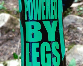 MTB Sticker- Powered by Legs - Perfect for Every Mountain Biking Enthusiast! , Sticker for Mountain bike, Decal