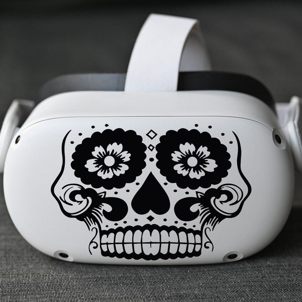 Oculus Quest 2 Sticker-Skull face, Vinyl decal,Gift