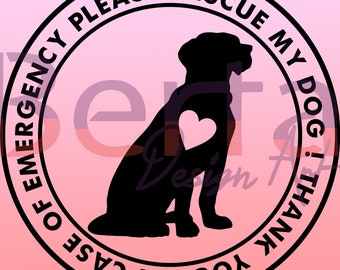 Emergency Pet Rescue Stickers for your Pet