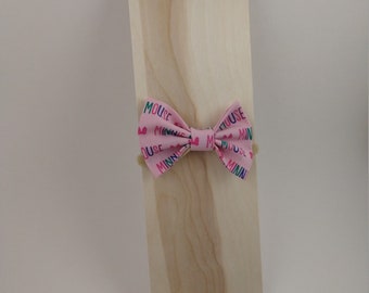 Pink Minnie Mouse Bow| Disney Bow| Baby Girl Bow