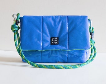 PUFFER sac essentiel en bleu sangle réglable sac à bandoulière sac à bandoulière
