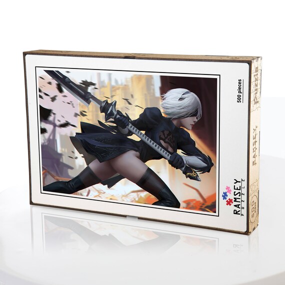 Nier Automata Puzzle 100 Wooden Jigsaw Puzzle for Adults Etsy UK