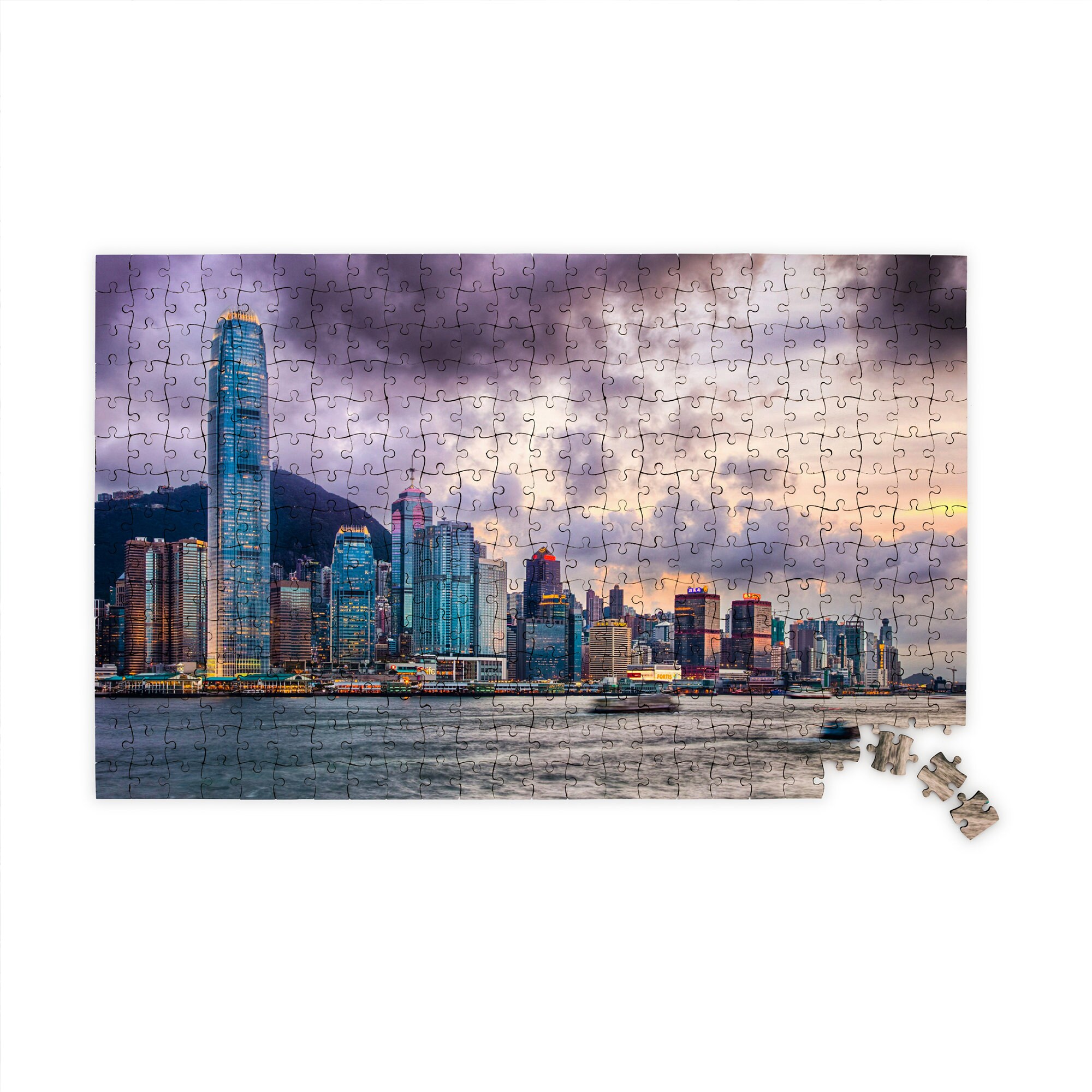 Hong Kong Puzzle 100 Wooden Jigsaw Puzzle for Adults and Etsy