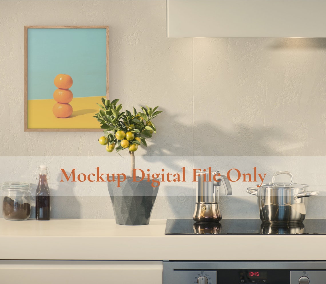 Kitchen Mockup Frame Kitchen Wall Art Mockup Frame 18x24