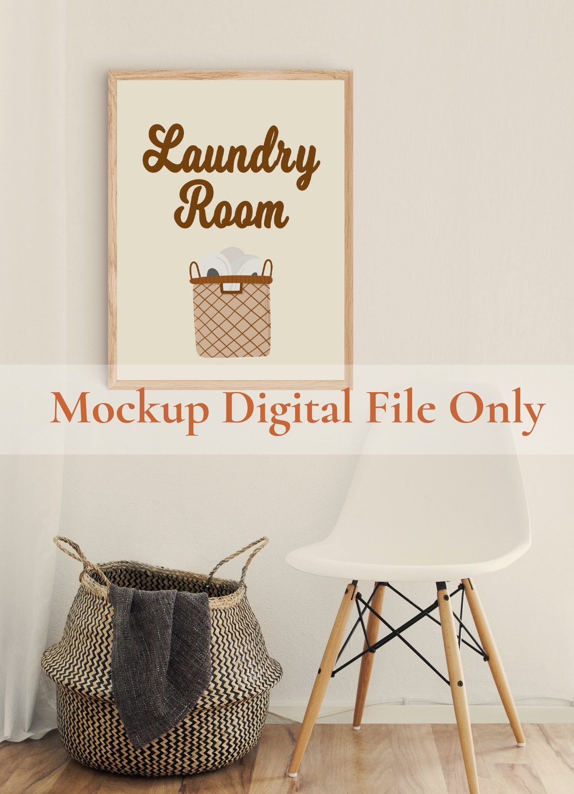 Laundry Room Mockup Frame Laundry Room Wall Art Mockup Etsy