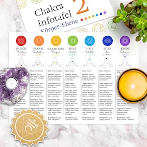 Pannello informativo sui chakra 2, panoramica sull'uso fisico dei chakra