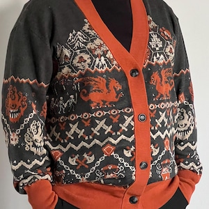Dungeon Adventure Ugly Knitted cardigan