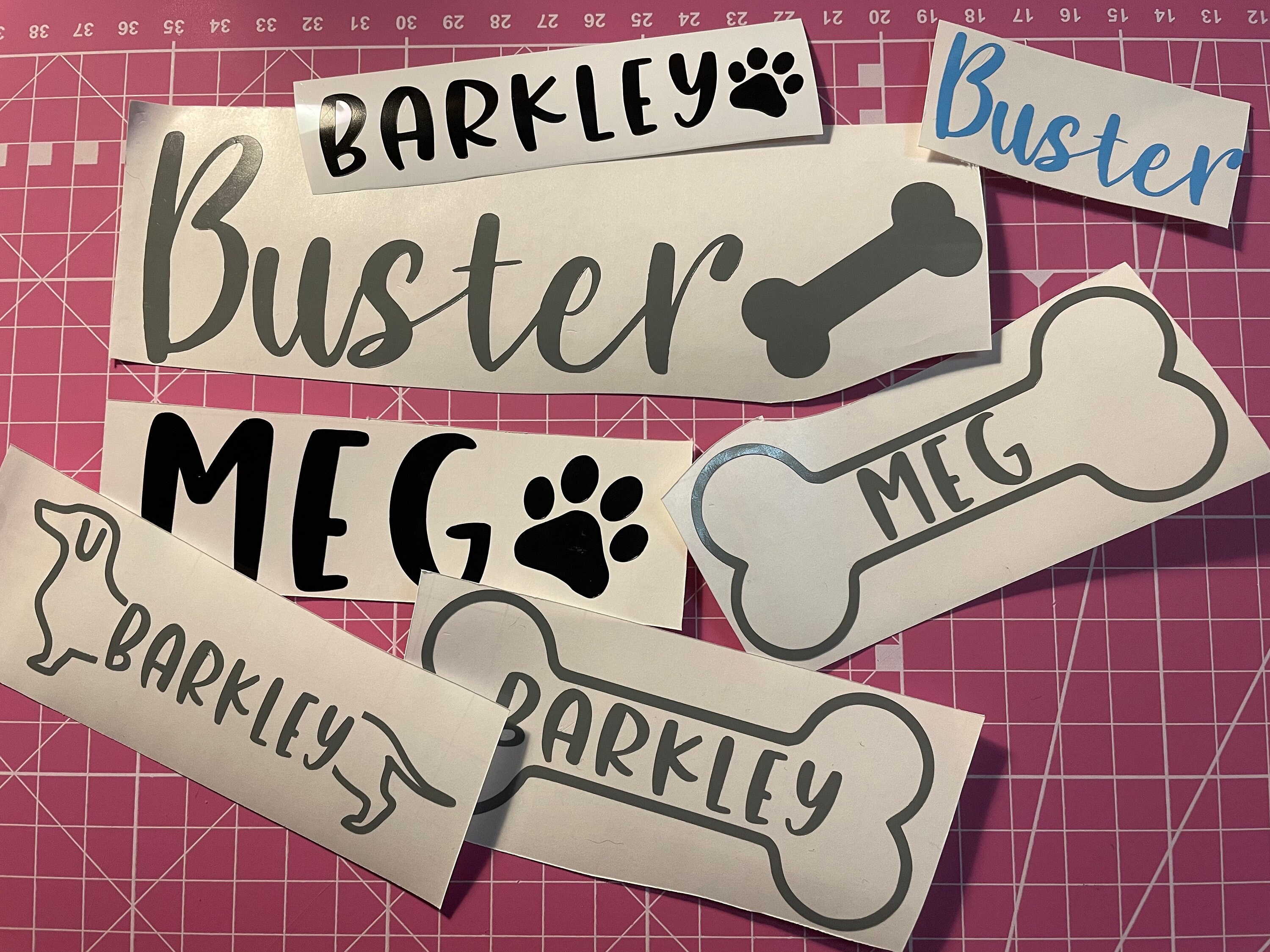 Personalised Vinyl Labels for Pet bowls | Pet Food