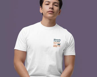 Airplane Mode Shirt | Funny Mental Health Graphic Tee | Comfort Colors 1717 Unisex T-Shirt