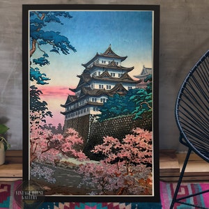 Nagoya Castle by Tsuchiya Koitsu 1937 Ukiyo-e Japanese Wall Art Print Woodblock Art Restored Japanese Art