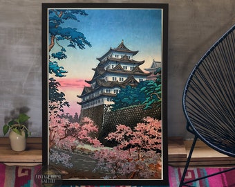 Nagoya Castle by Tsuchiya Koitsu 1937 Ukiyo-e Japanese Wall Art Print Woodblock Art Restored Japanese Art