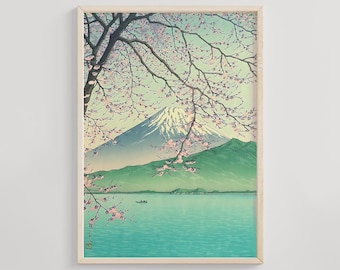 日本のアートプリント「駒ヶ岳より」吉田博、木版画、ジクレー、版画