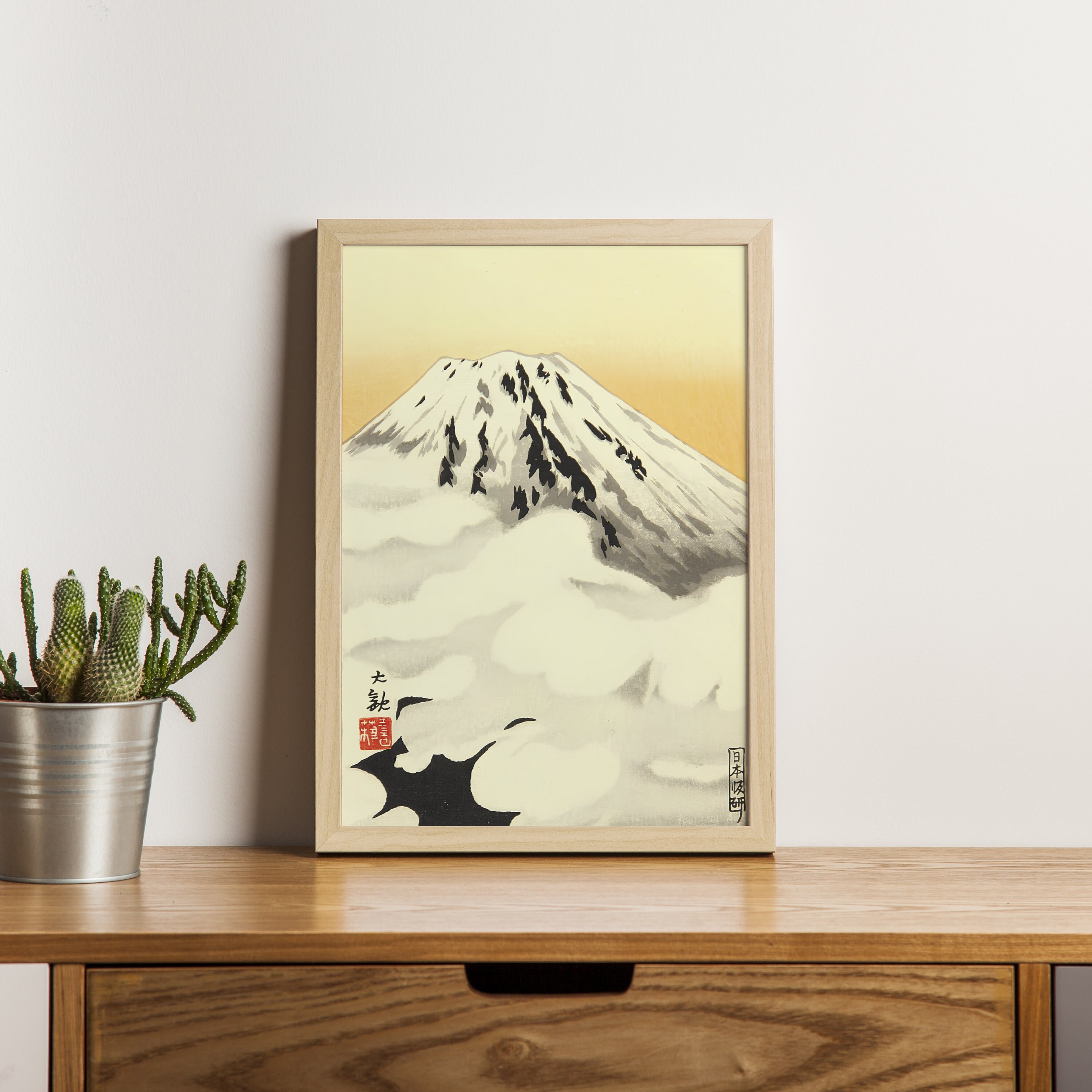 Mt.fuji Sunset - Yokoyama Taikan Print, Japanese Art Print, Ukiyo