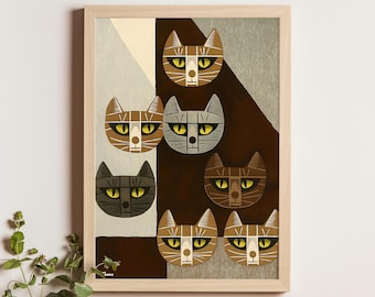 猫の絵　ダリアシリーズ 猫の絵 ダリアシリーズ