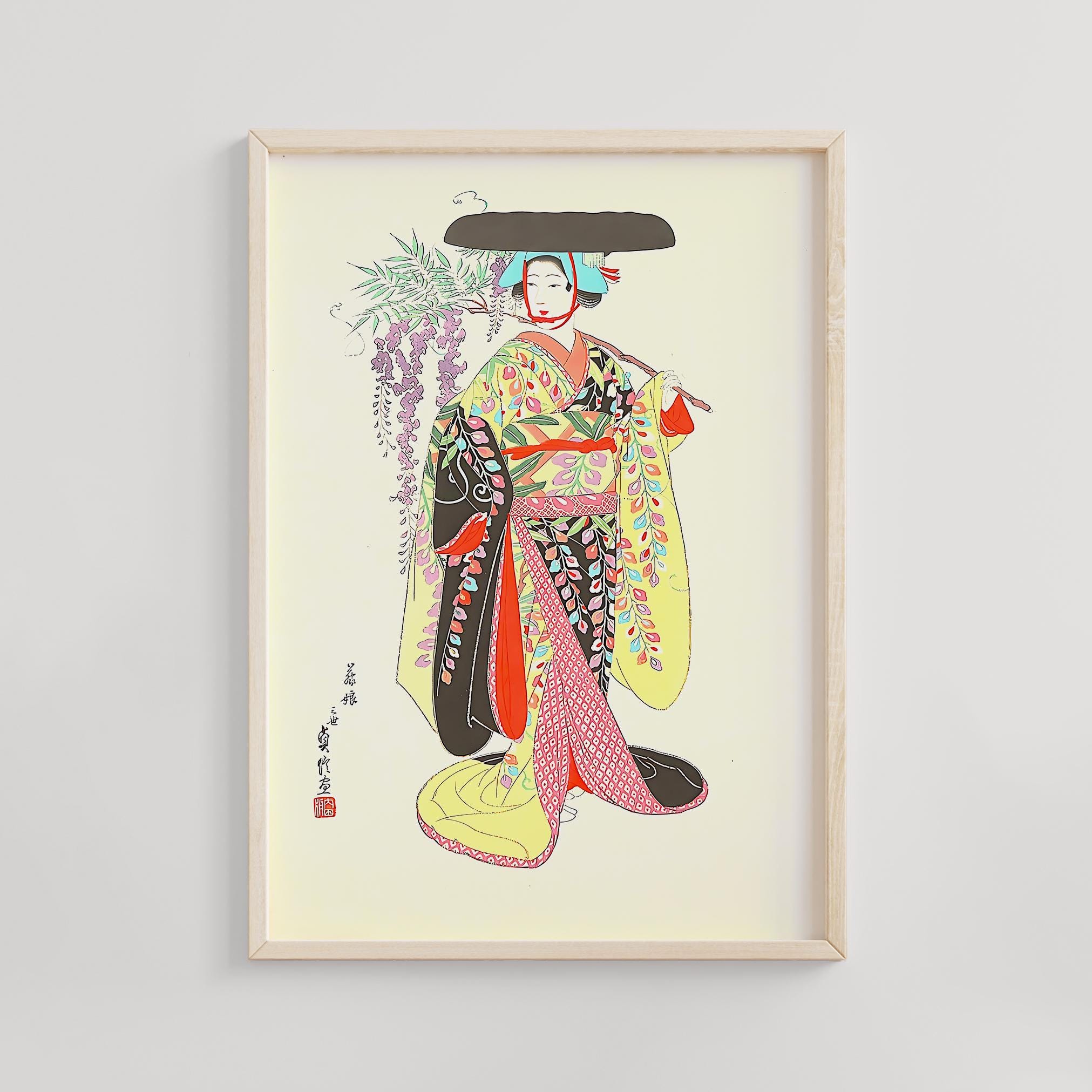 Wisteria Maiden Kabuki Dance, Hasegawa Sadanobu III, C. 1950s