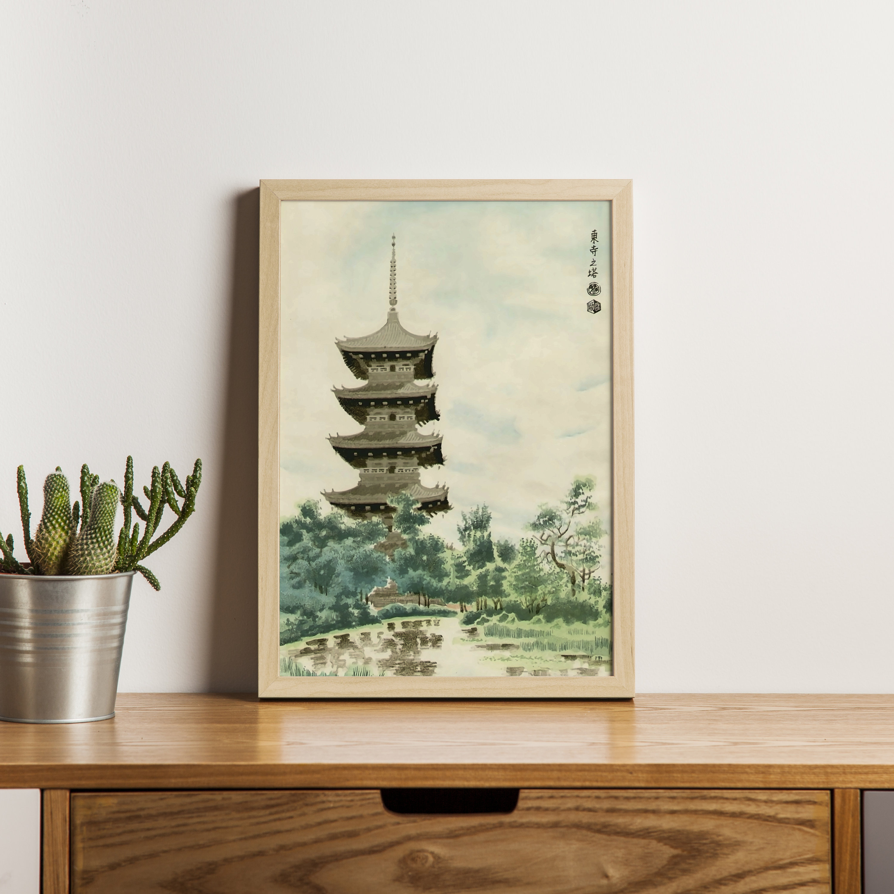 Pagoda Kotozuka Eiichi Ukiyo e Print Japanese Art Traditional Japan pagoda-kotozuka-eiichi-ukiyo-e-print-japanese-art-traditional-japan