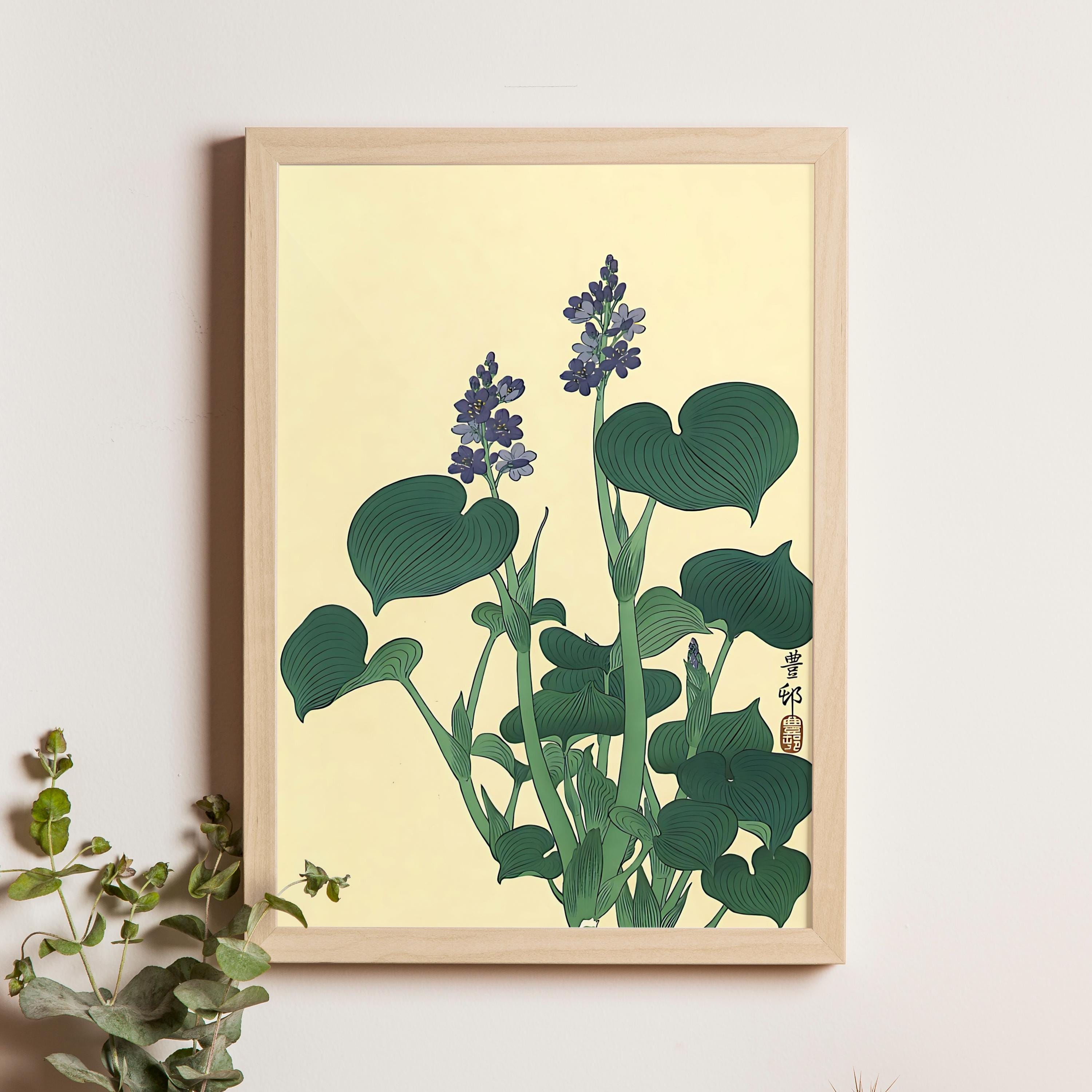 Purple Hosta Flowers by Ohara Koson, C. 1930s, Japanese Botanical