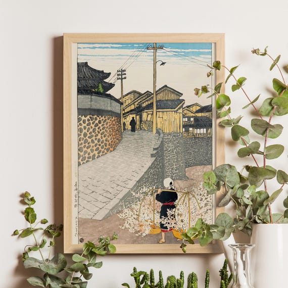 版画 景色 新版画-風景画の変遷-松亭・巴水・紫浪・光逸・江逸 arift web