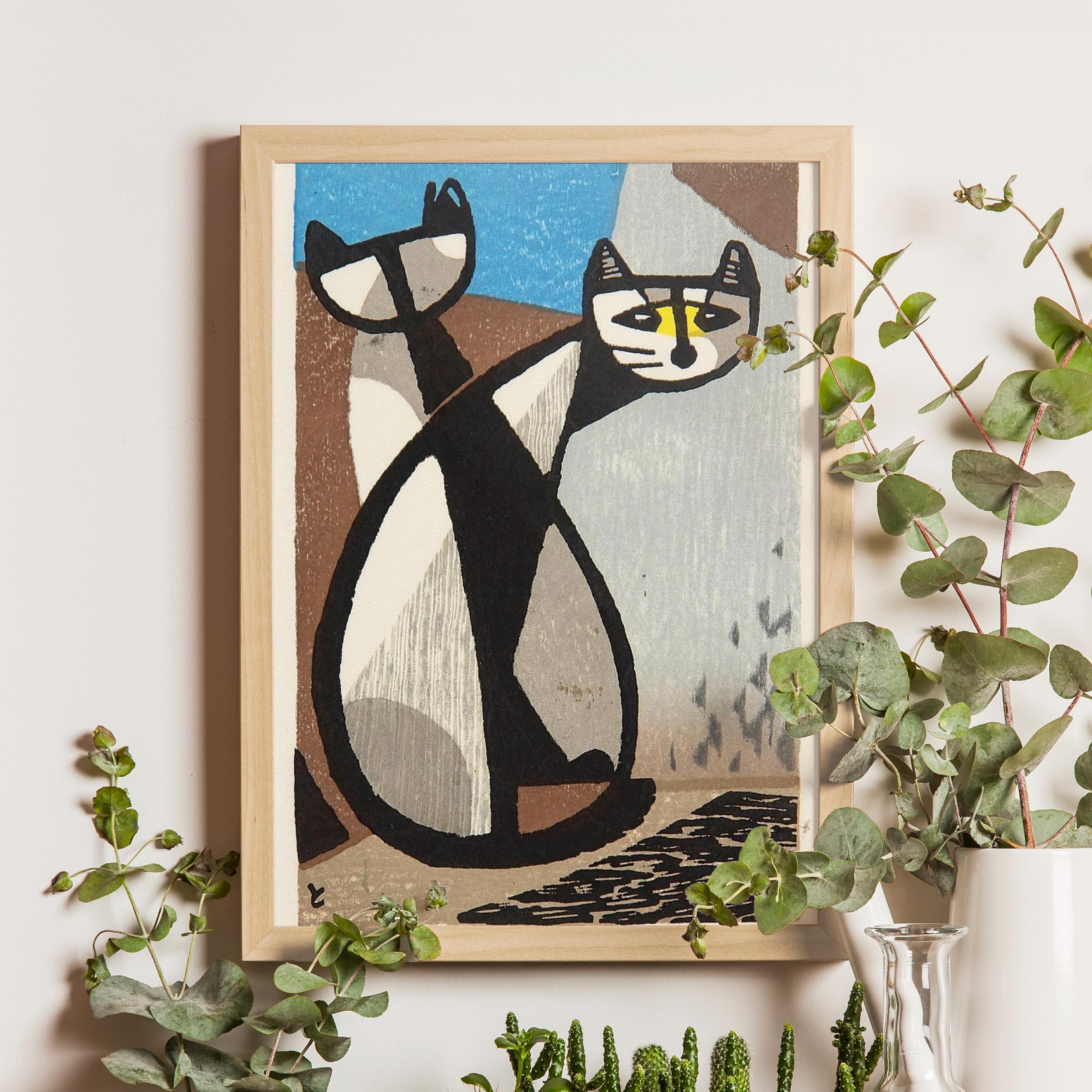 Mid Century Modern Art Japan - Etsy
