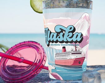 Kundenspezifische Alaska-Kreuzfahrt 16 Unzen Acrylbecher