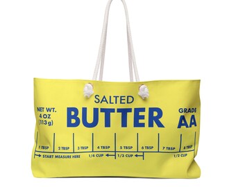 Butter Weekender Bag | Tote Bag, Baker Gift