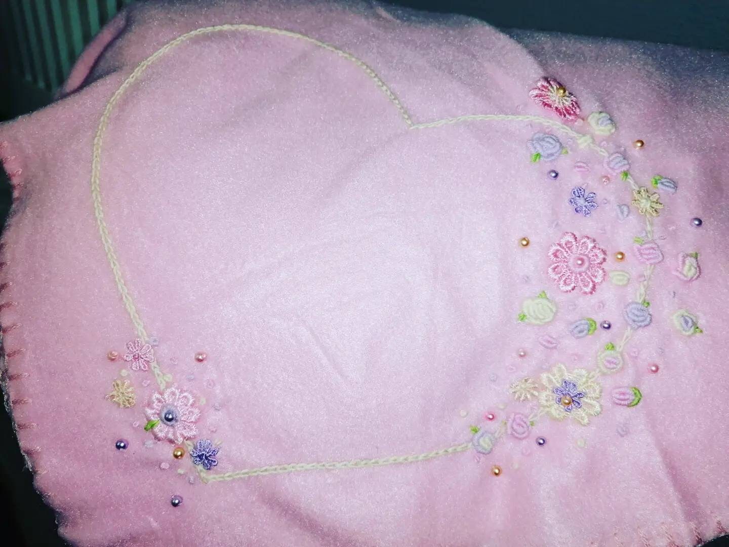 Baby Hand Embroidered Blanket Etsy UK