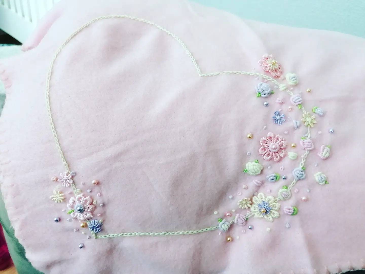 Baby Hand Embroidered Blanket Etsy UK