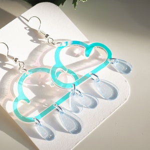 Raining cloud earrings