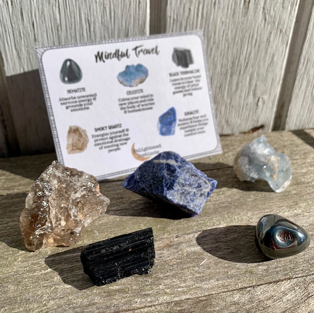 Safe Travel Crystals, Crystals for Safe Trip, Healing Crystals for Protection on Flight