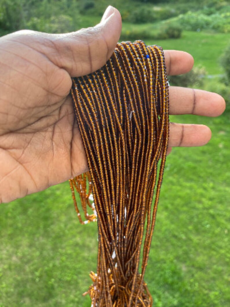 Brown Waist Beads Elastic Stretchable waist Beads Fits All Sizes