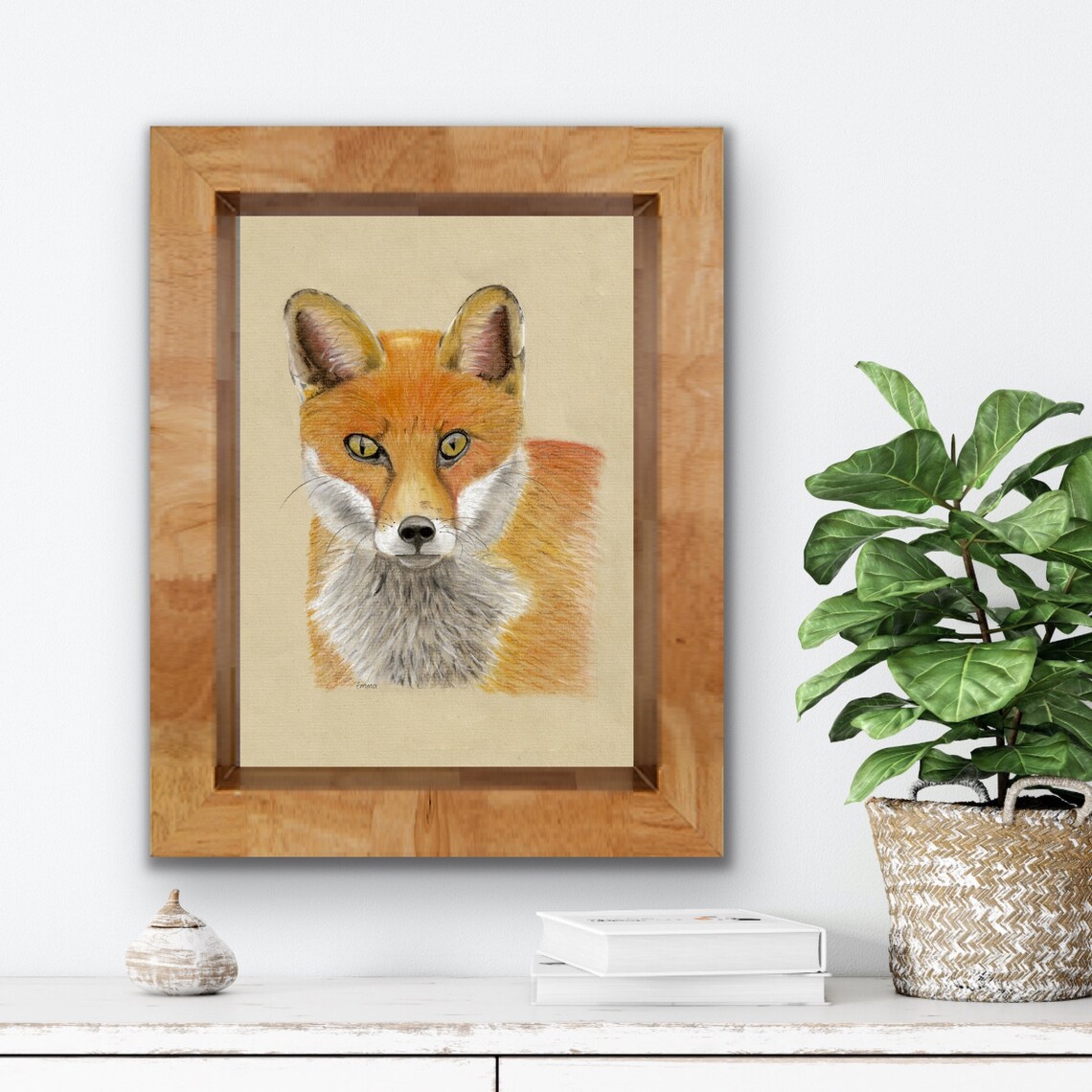 Fox Wall Art Home Decor Gift for a Nature Lover Wildlife Etsy UK