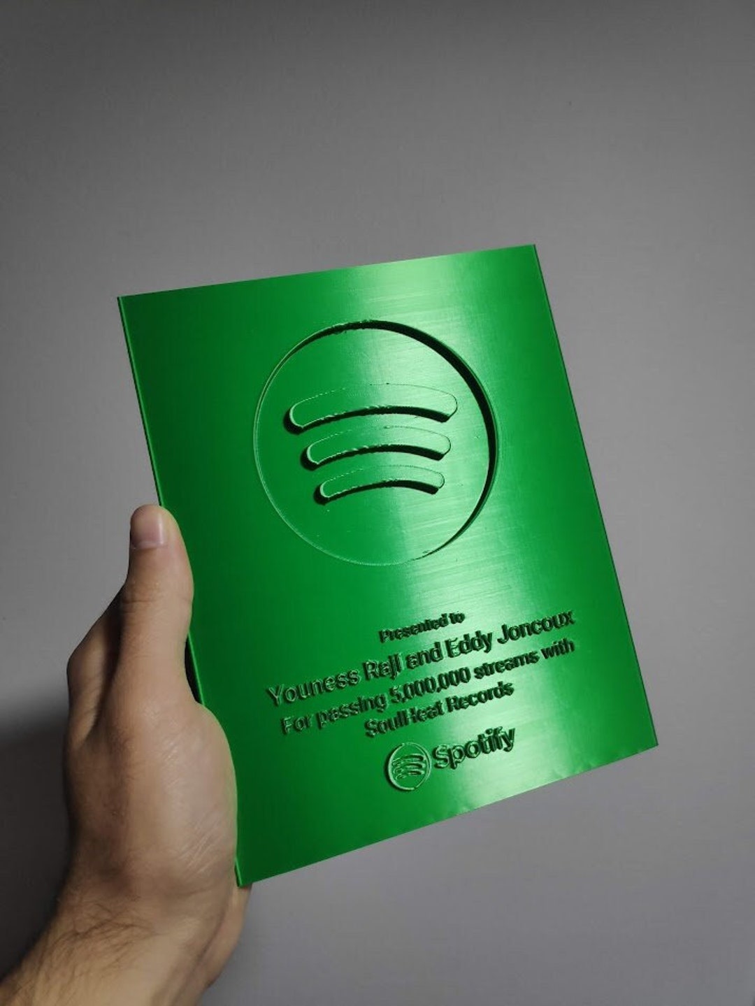 Custom Spotify Award Plaque Personalized Etsy UK