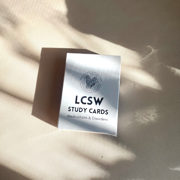 LCSW Flashcards: Medications & DSM-5 Disorders (Pass your Mental Health Exams!)
