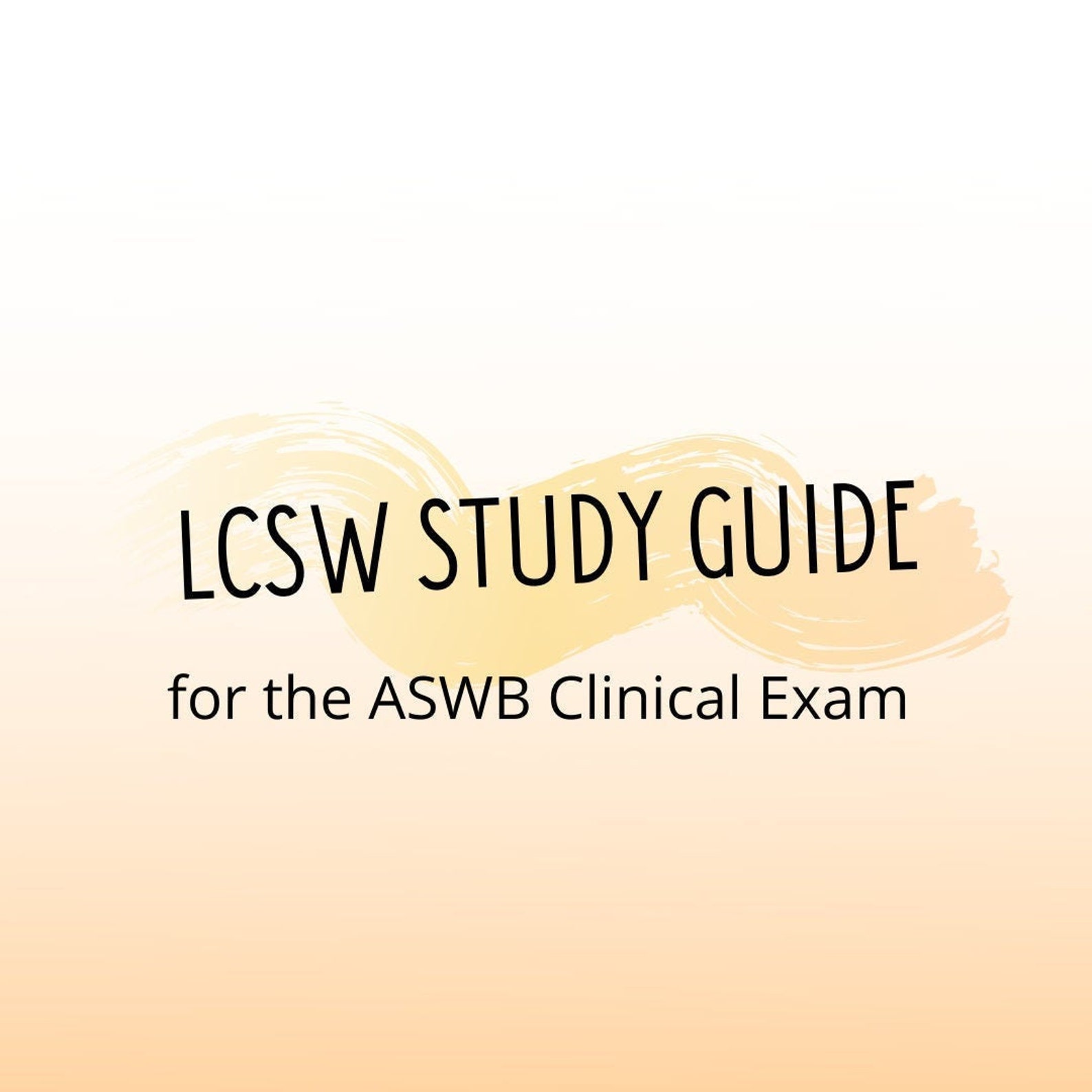 LCSW Study Guide Pass Your ASWB Exam Etsy