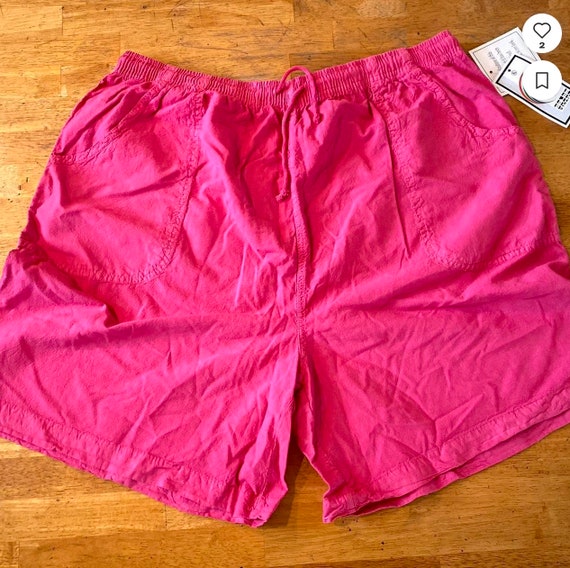 1990's Men's Shorts Hot Pink - image 2