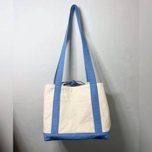Market Tote Canvas Shopper Bag - Long Straps or Short Top Handle