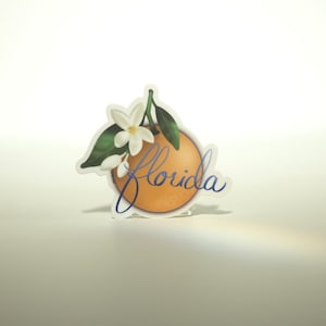 Florida Orangenblüte Vinyl Aufkleber