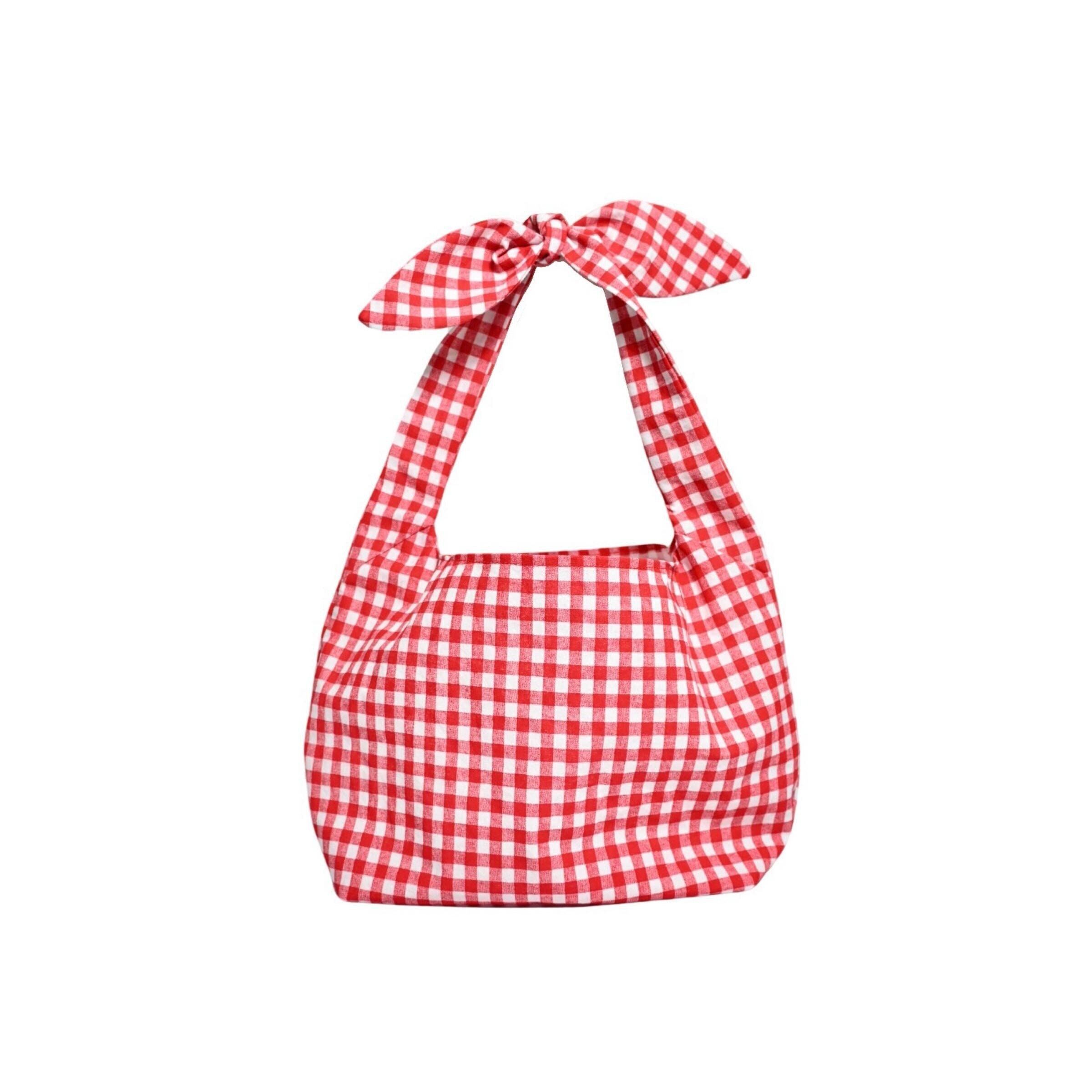 Red Gingham Bag - Etsy